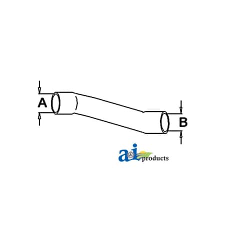 A & I Products Radiator Hose, Upper 10" x7" x2.5" A-3134507R1